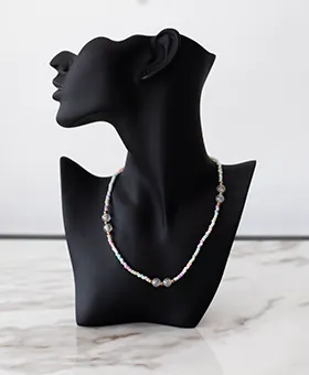 Multicolour and Clear Beads Necklace