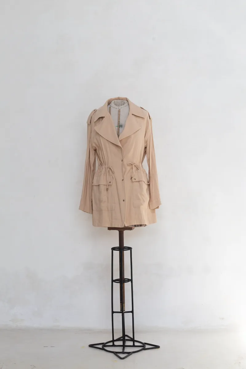 Beige safari style jacket
