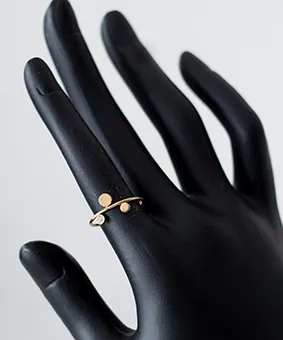 3 Circles Gold Ring