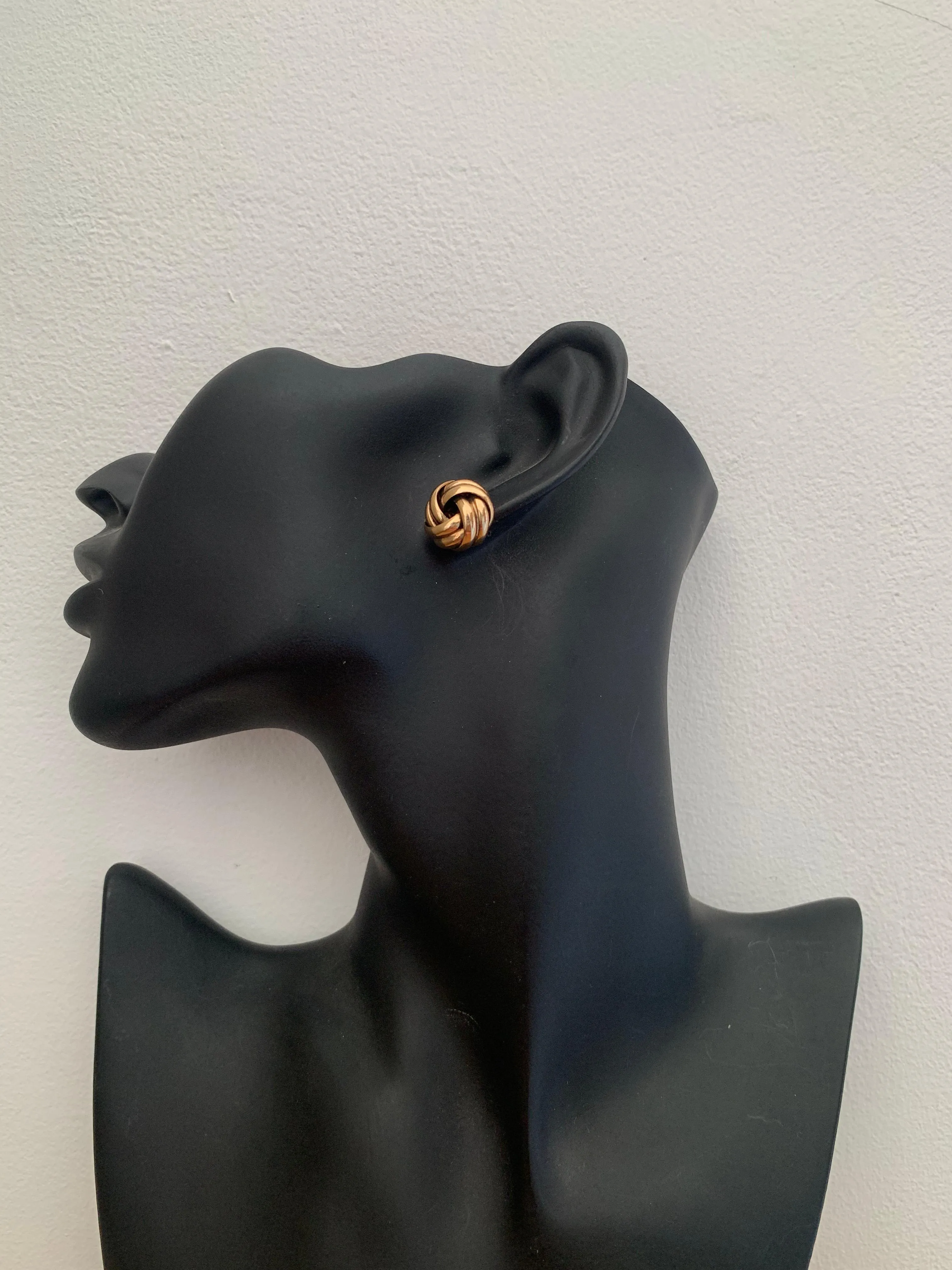 Twist Knotted Textured Stud Earrings