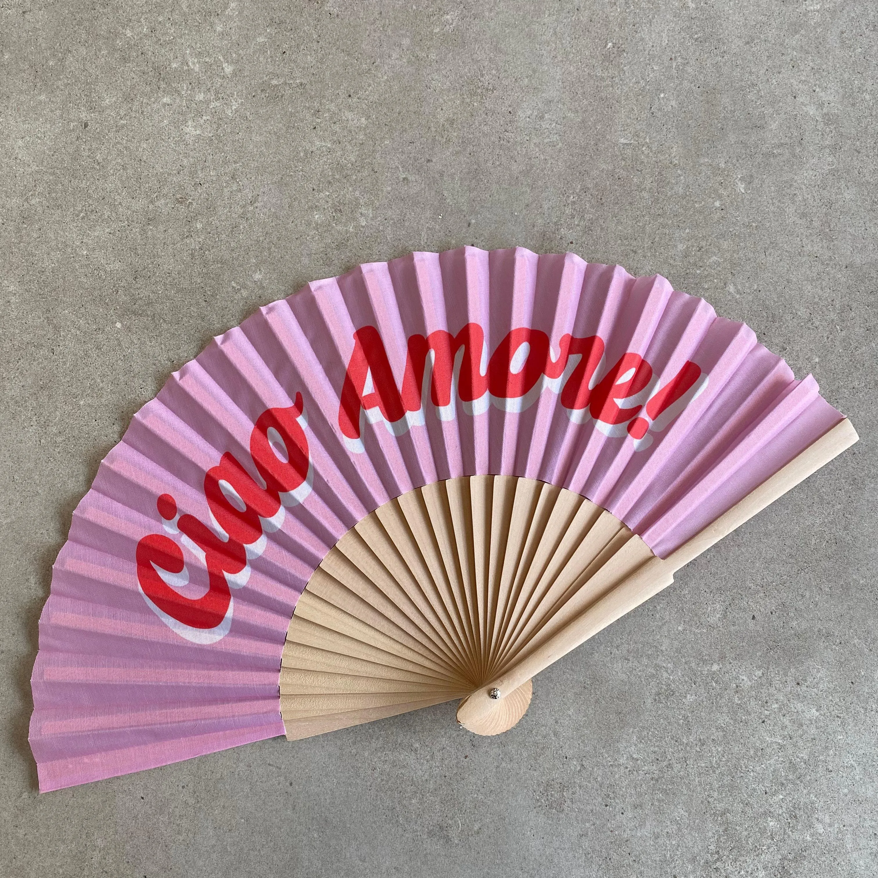 "Ciao Amore!" Pink Fan