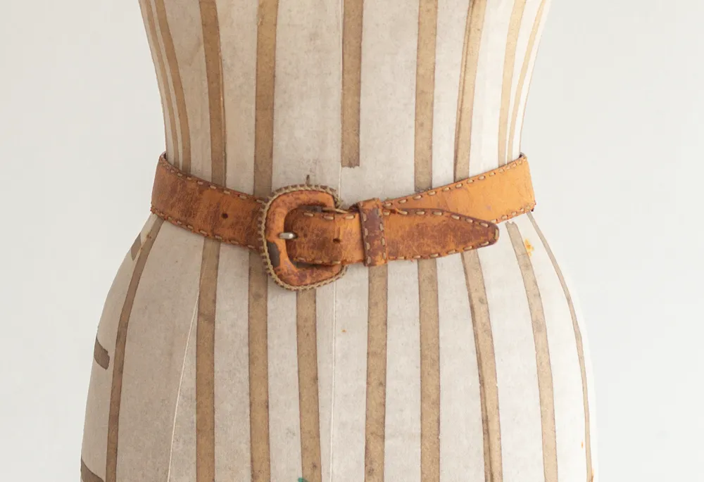 Orange Suede Belt