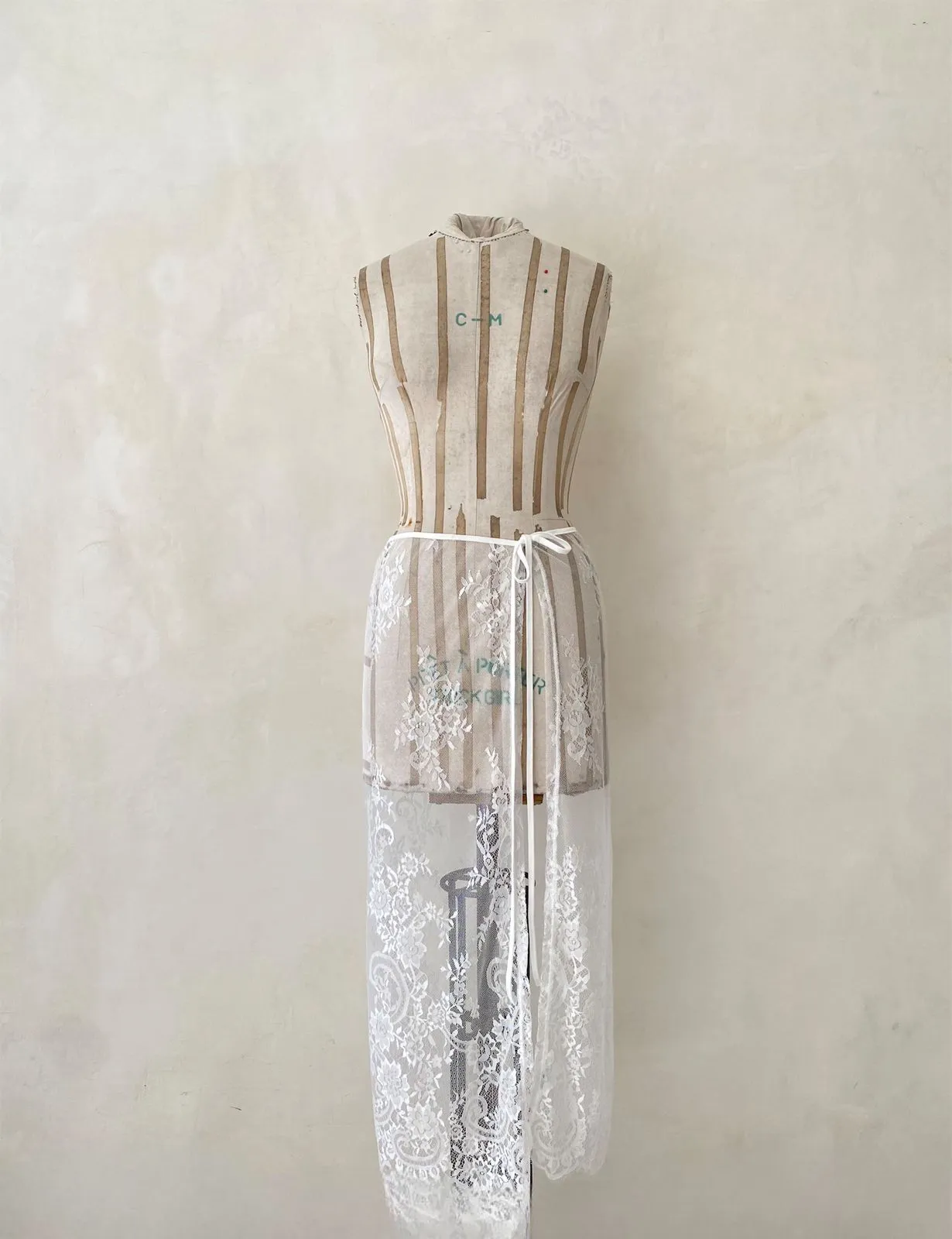 Vintage White Lace Slip Skirt