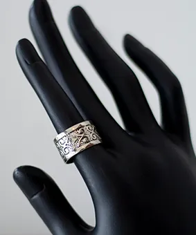 Silver Ring with Celtic Designs