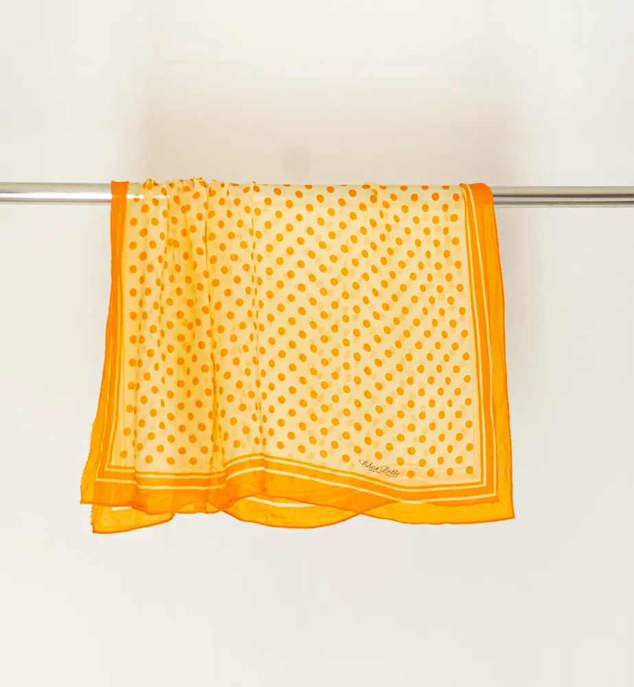 Yellow Polka Dot Scarf