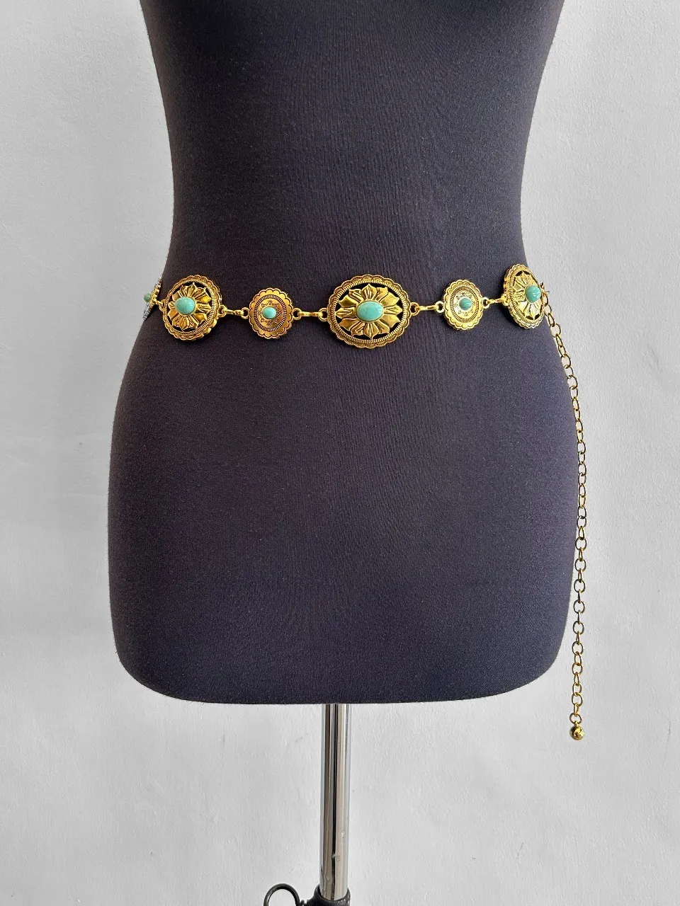 Gold Embellishment Round Belt