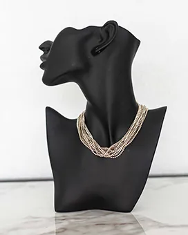  Layered Rhinestones Necklace