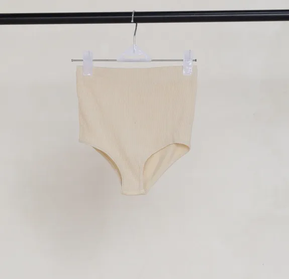 Beige High Waisted Briefs