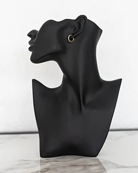 Tiny Gold Half Hoop Earrings