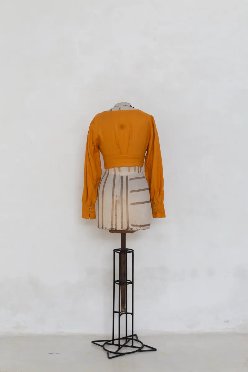 Ochre Yellow Long Sleeved Top