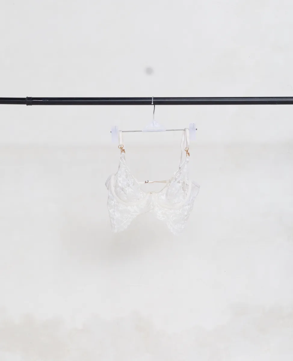 White Lace Balcony Bra