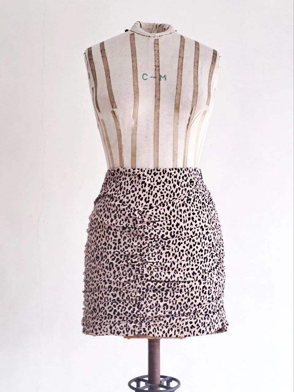 Leopard Doubled Skirt 