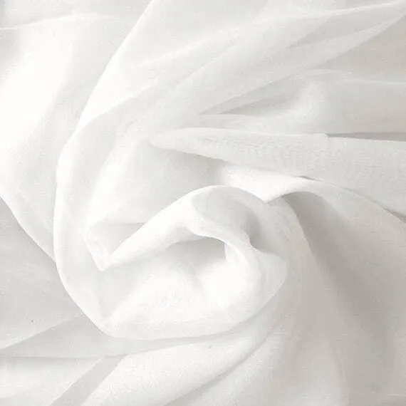 White Sheer Fabric