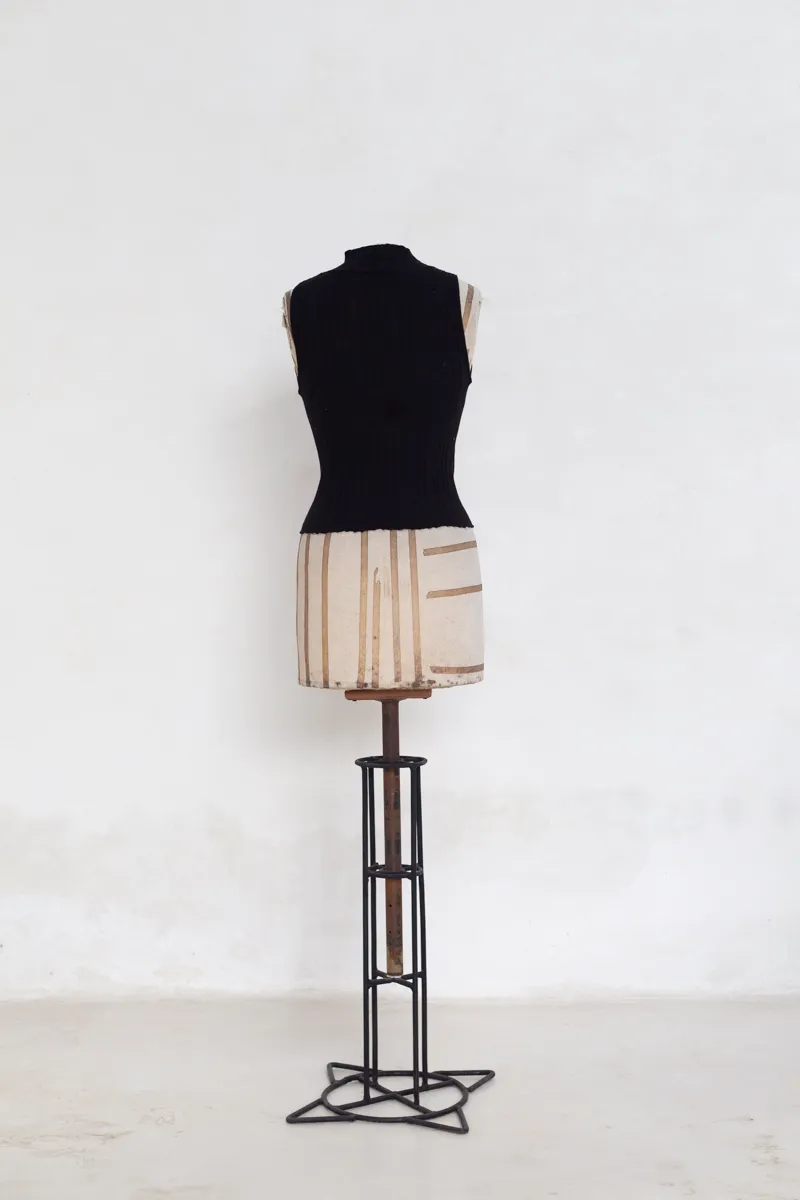 Sleeveless Black Turtleneck Top