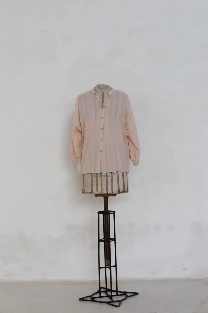  Sheer Pink Cotton Shirt