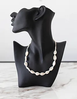  Cowrie Shell  and Bead Necklace