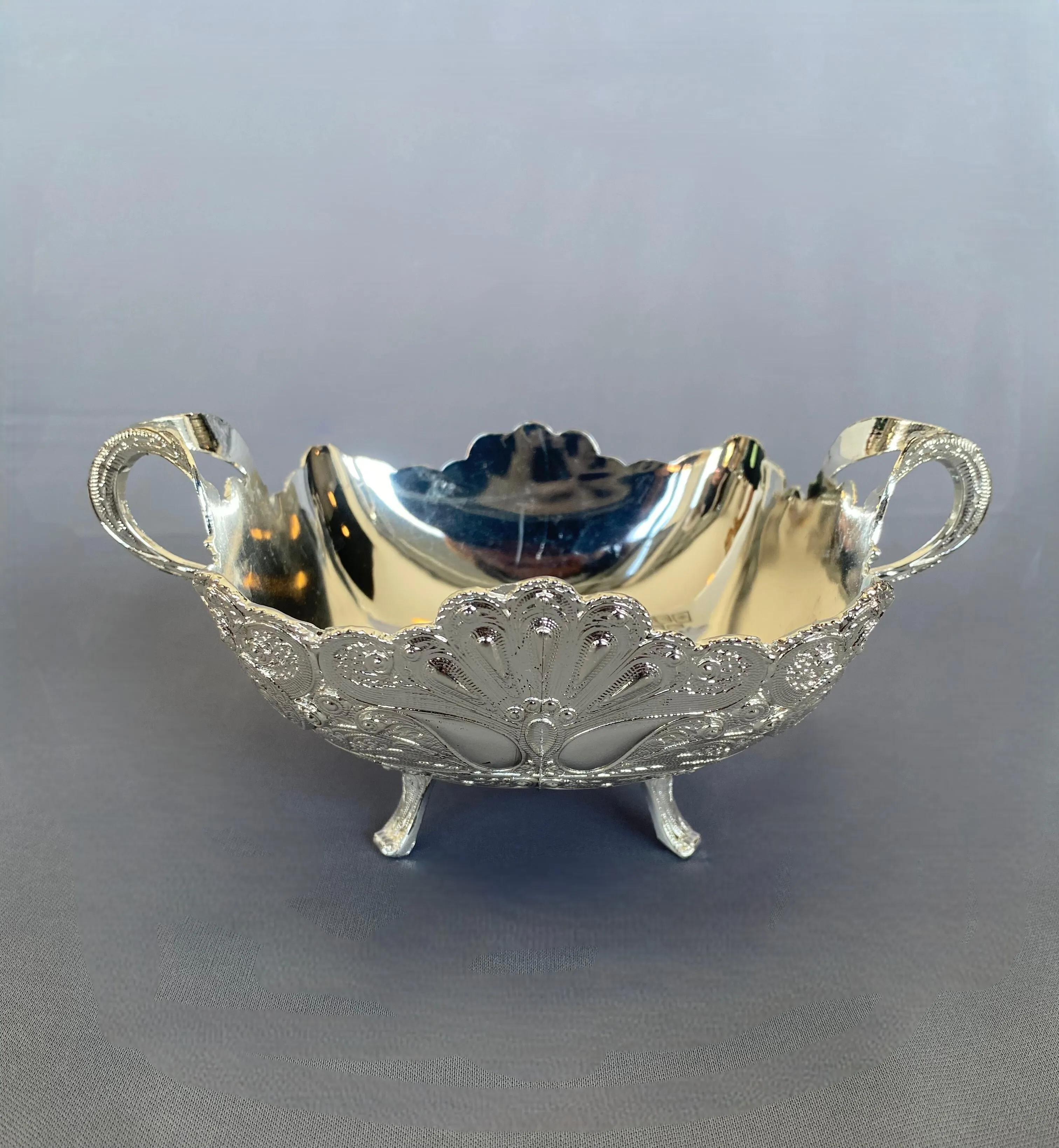 Antique Silver Serving Bowl