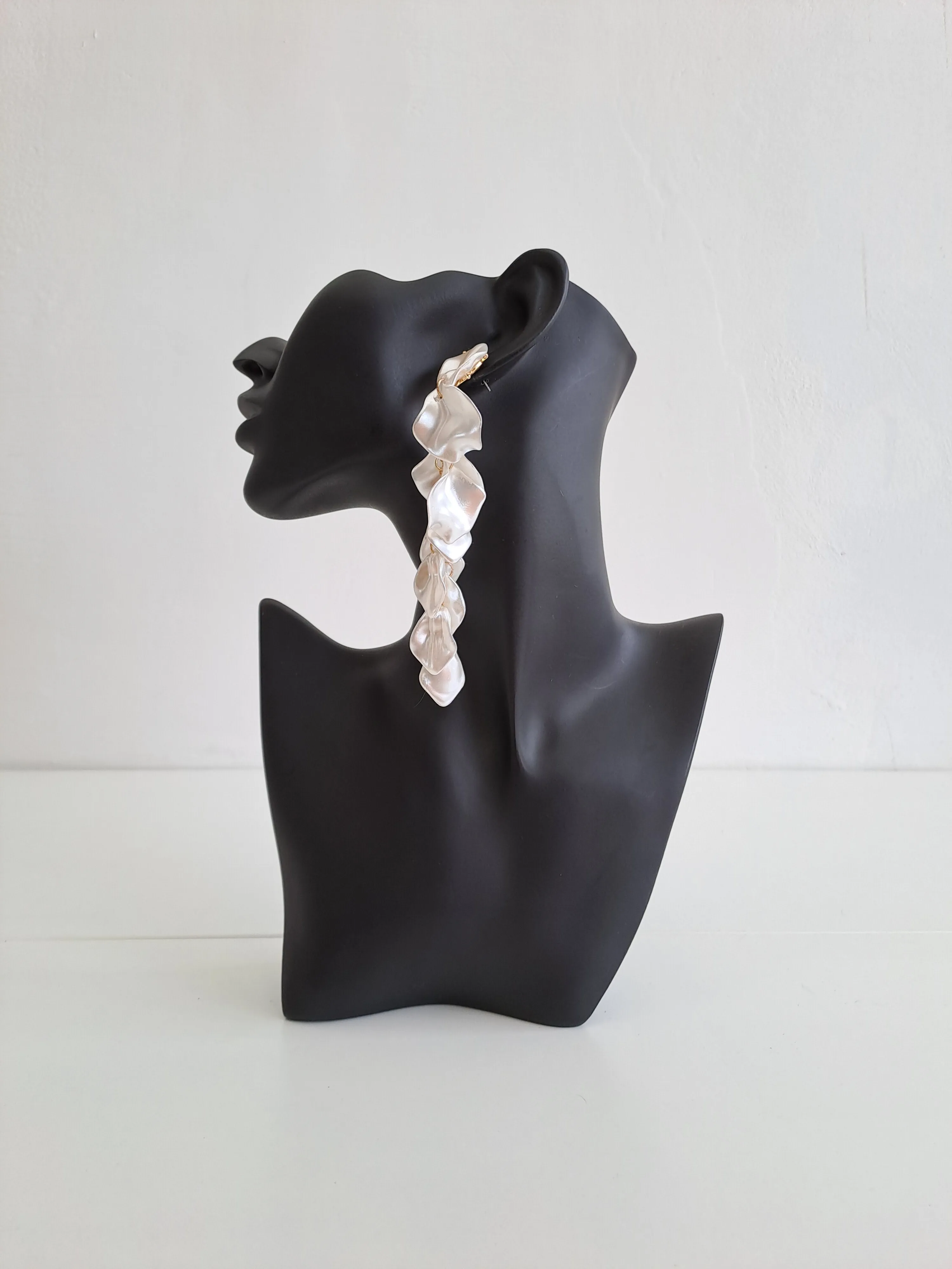 Pearl Petals Drop Earrings