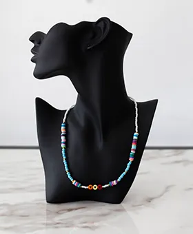 Multicolour Beads and Charms Necklace