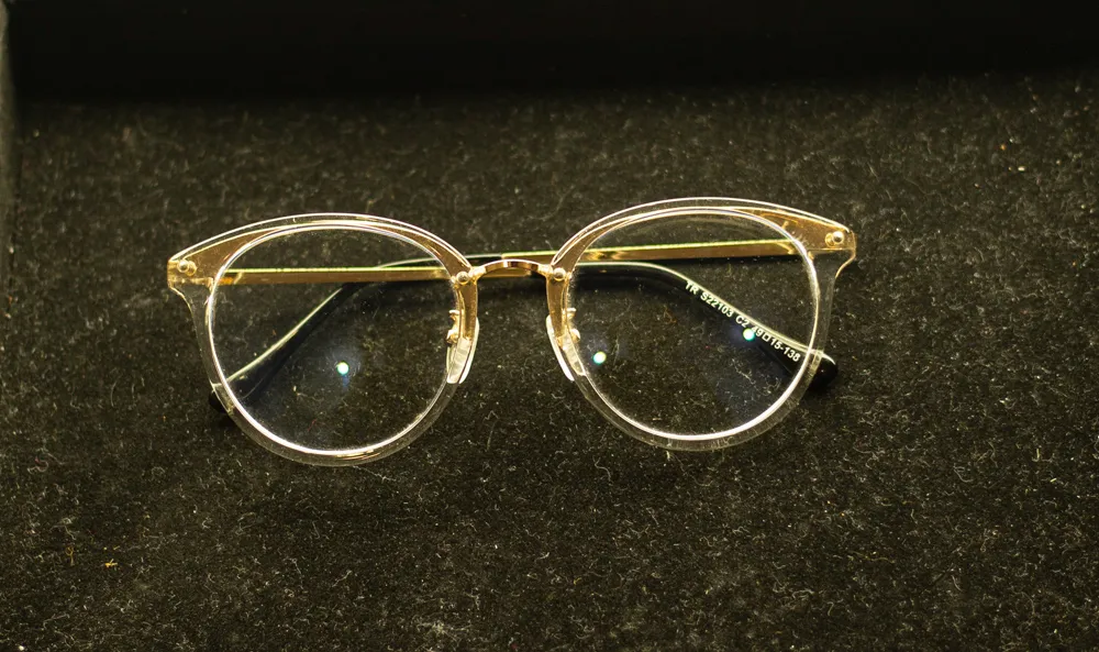 Clear and Gold Glasses