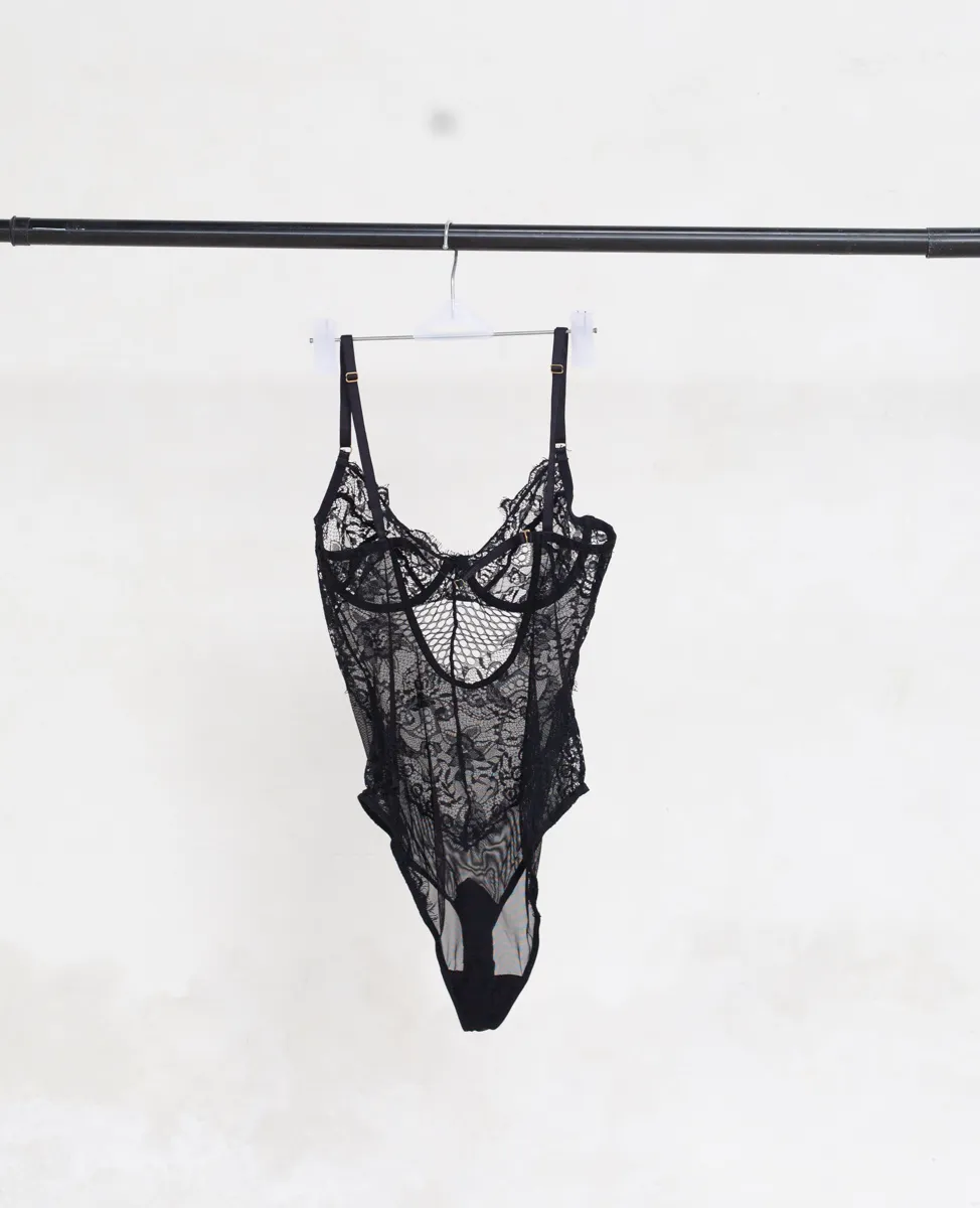 Black Lace Bodysuit
