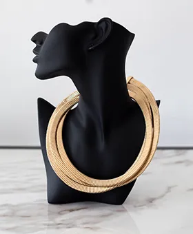 Three Layer Rigid Necklace