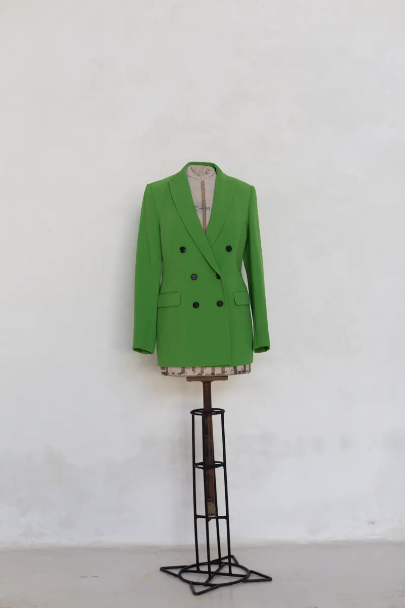 Green Buttoned Blazer