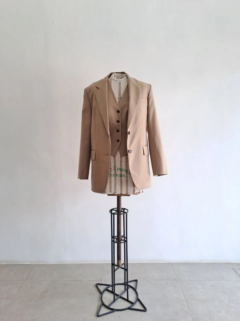 Light Brown Blazer Jacket Set