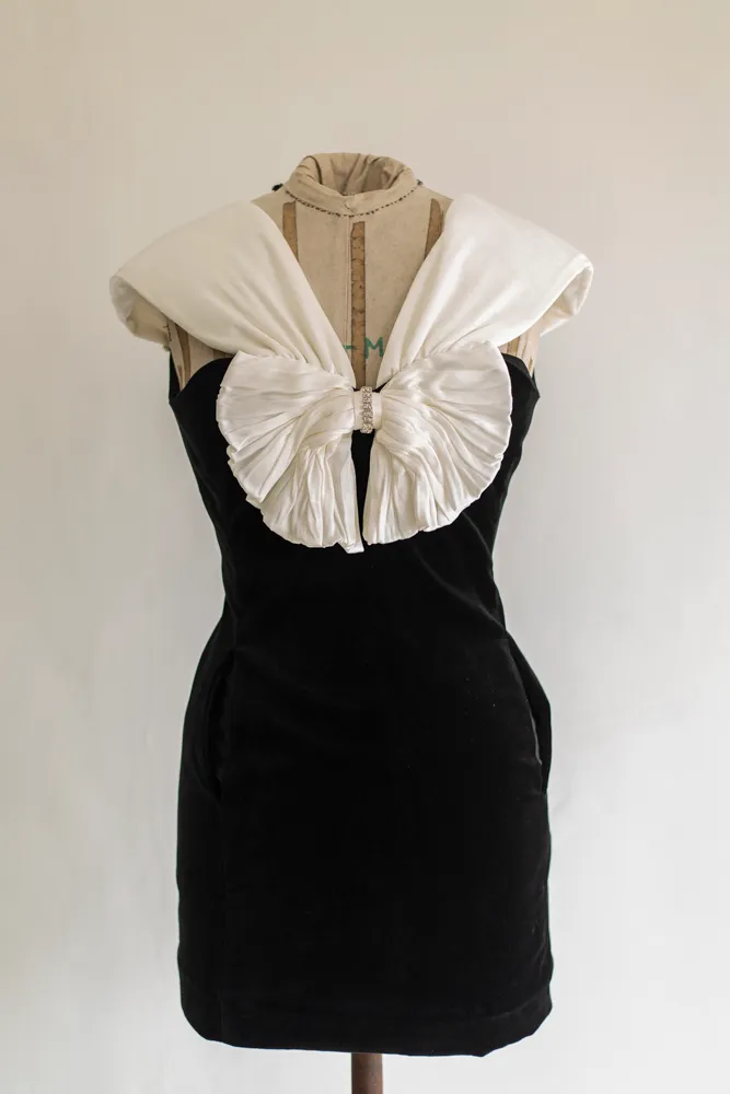 YSL Velvet Bow Dress