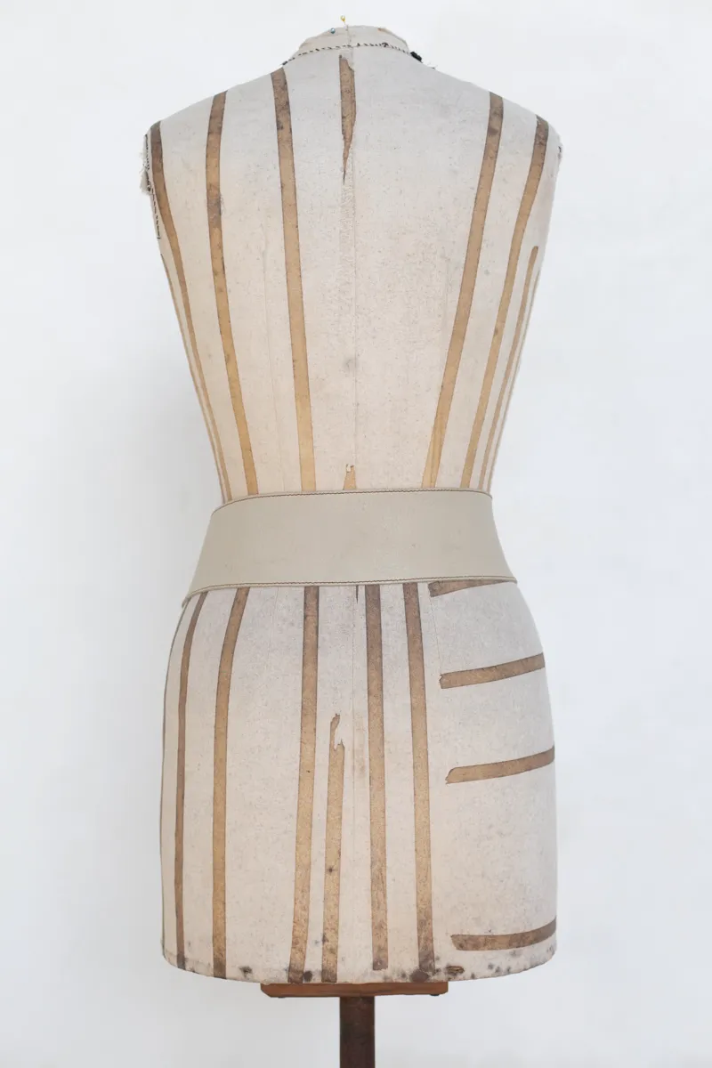 Beige Multi Buckle and Strap Belt