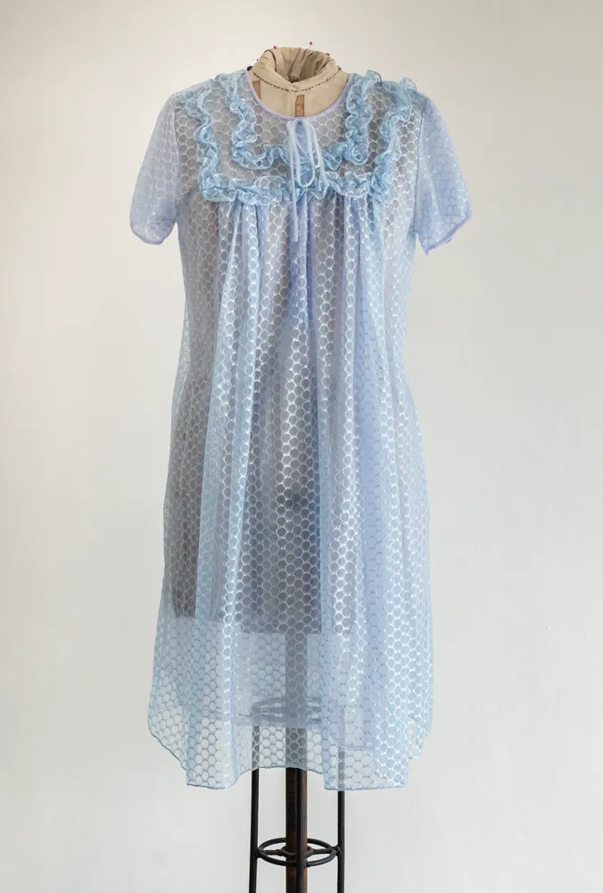 Vintage Light Blue Night Dress