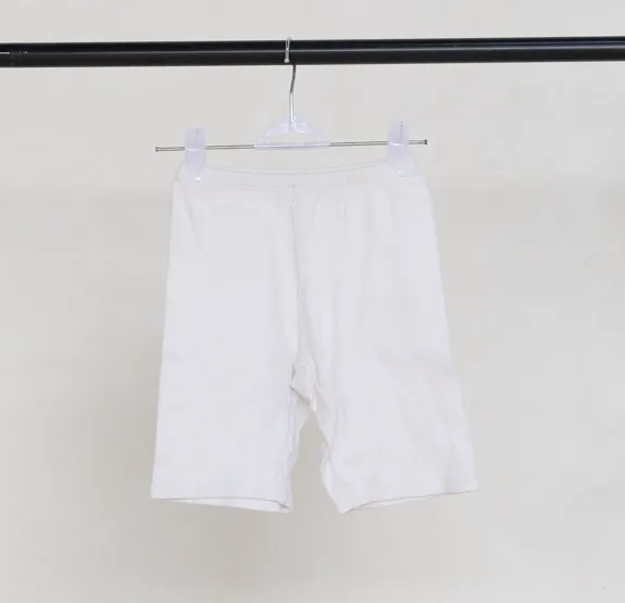 White Cotton Shorts