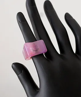 Pink Sculptural Ring