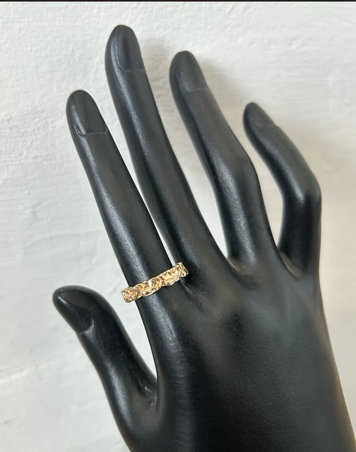 Gold Thin Reef Ring
