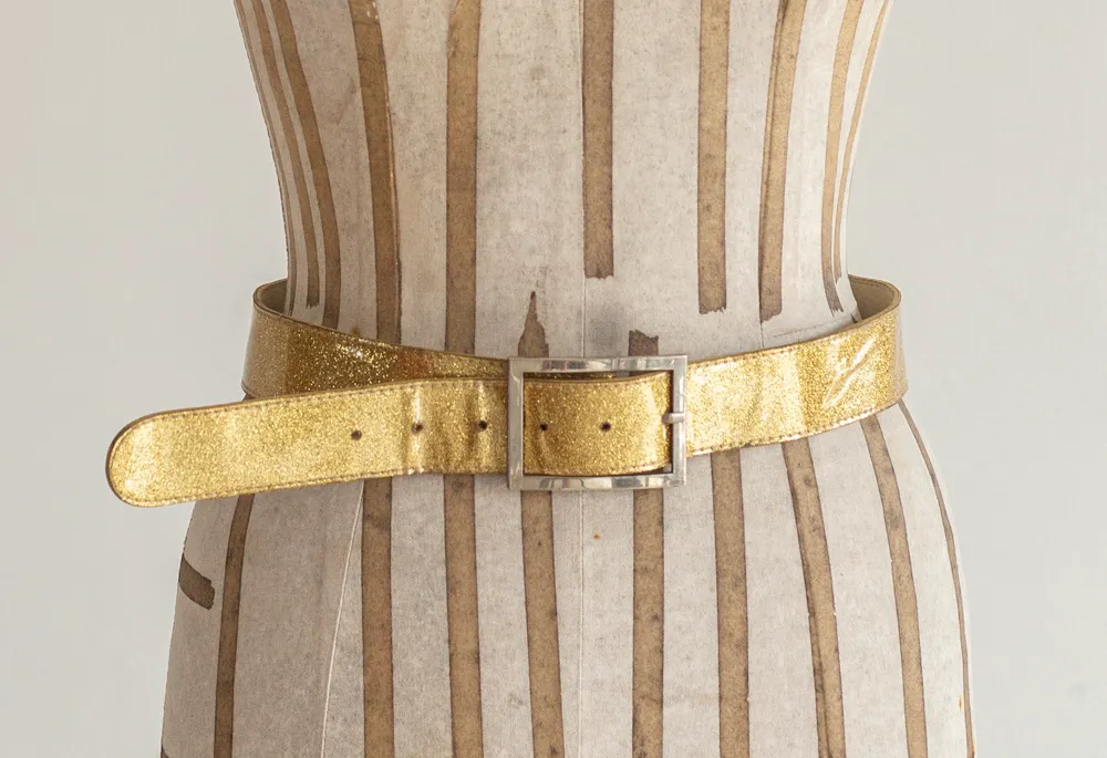Gold Glitter Belt