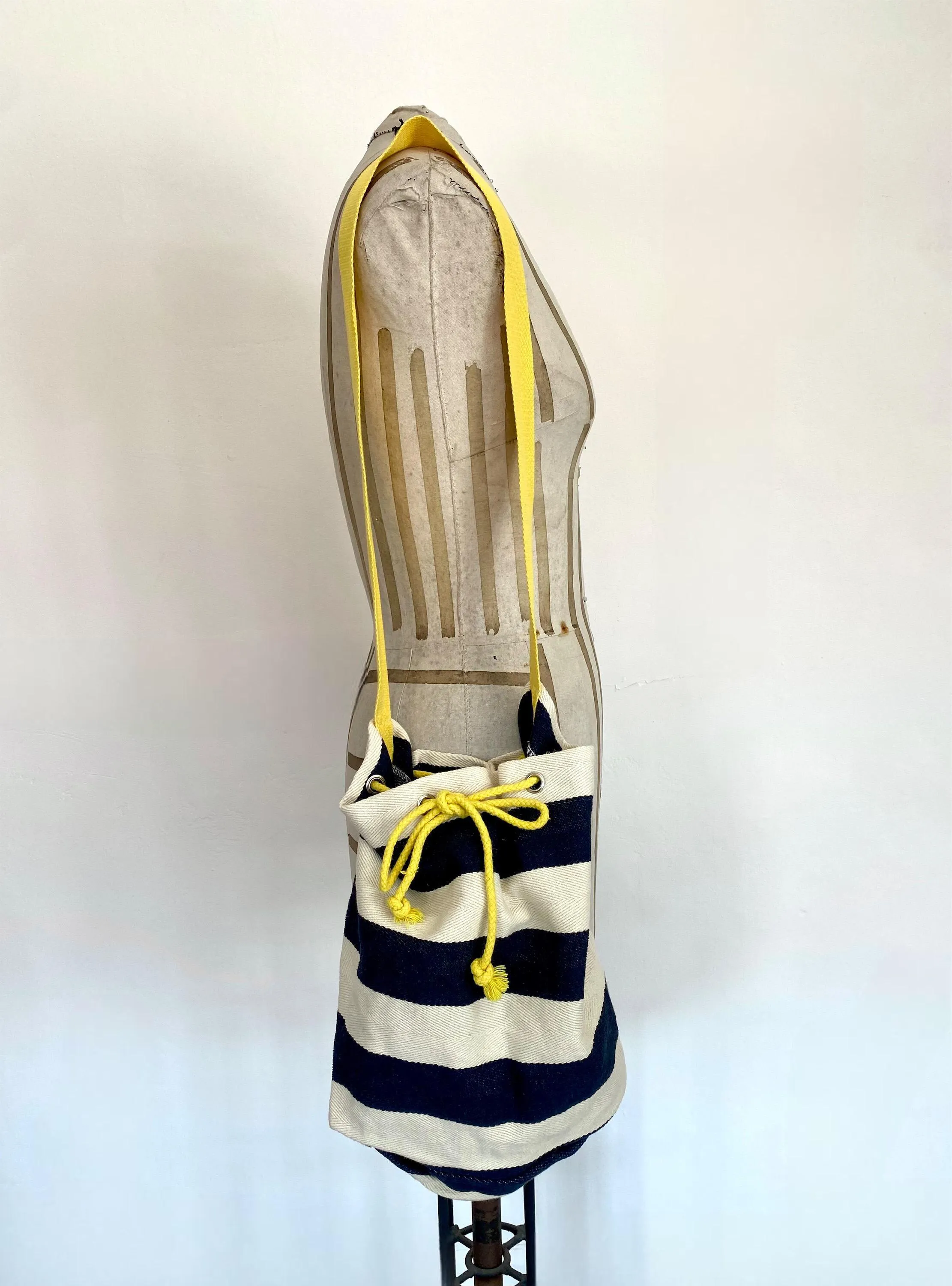 Sailor Striped Bucket Bag