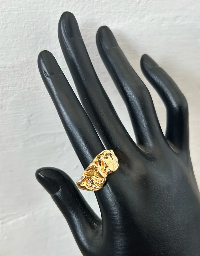 Molten Gold Ring