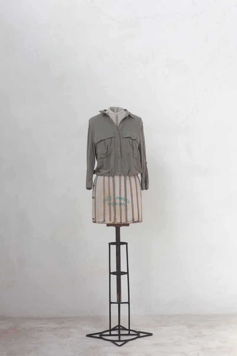 Khaki Shirt with Front Pockets