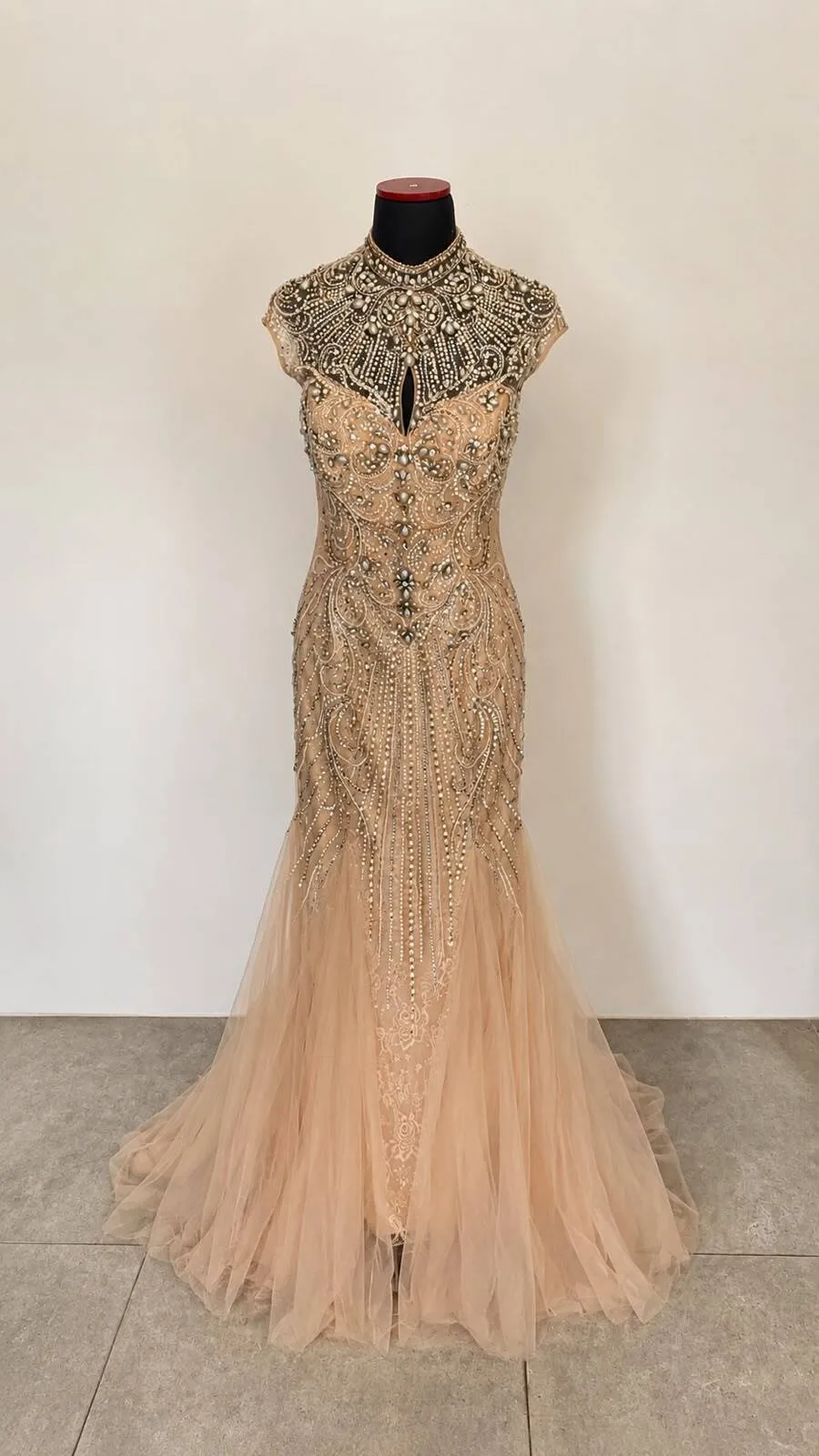 Beaded Tulle Dress