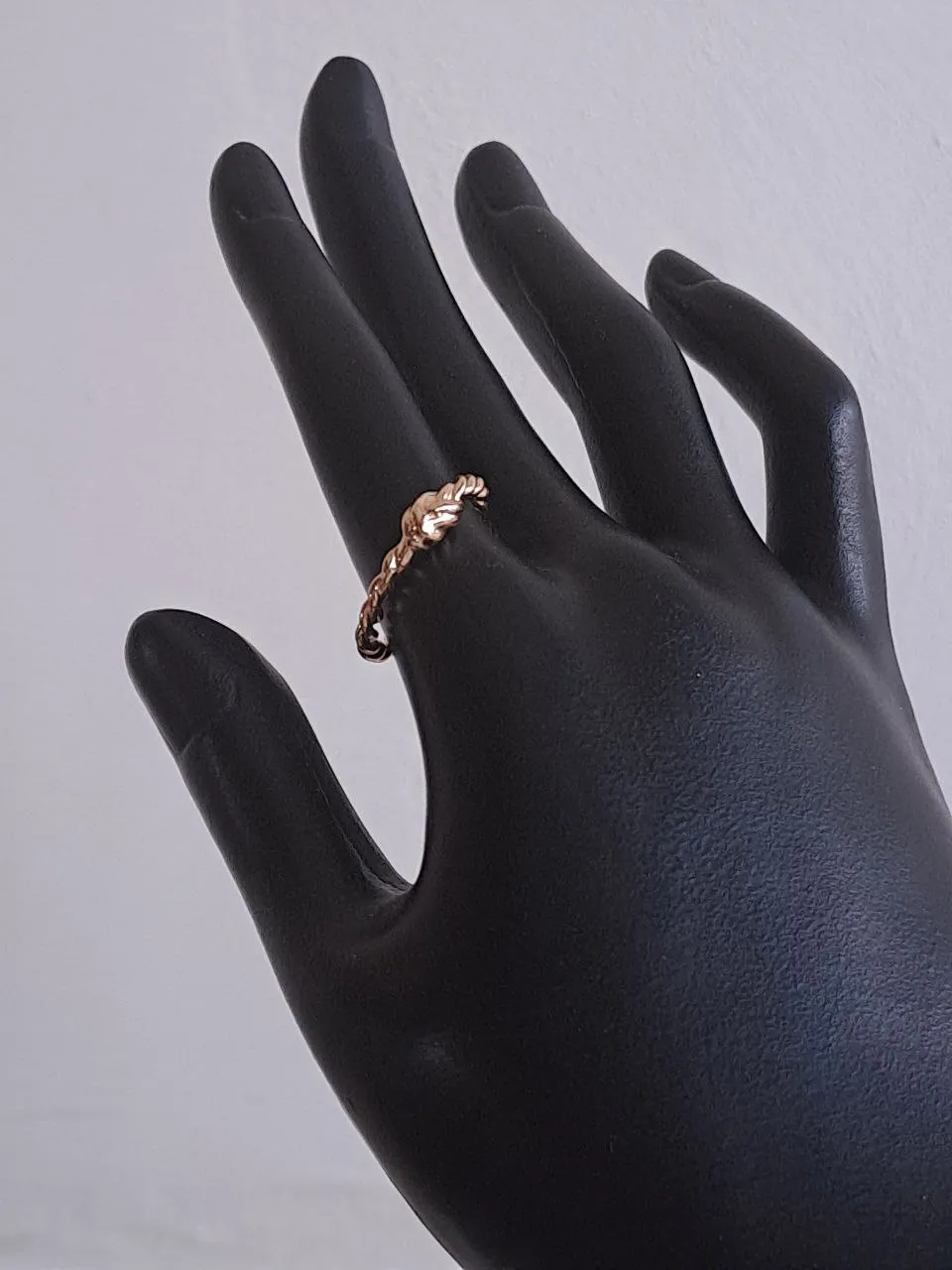 Tie Knot Twisted Gold Ring