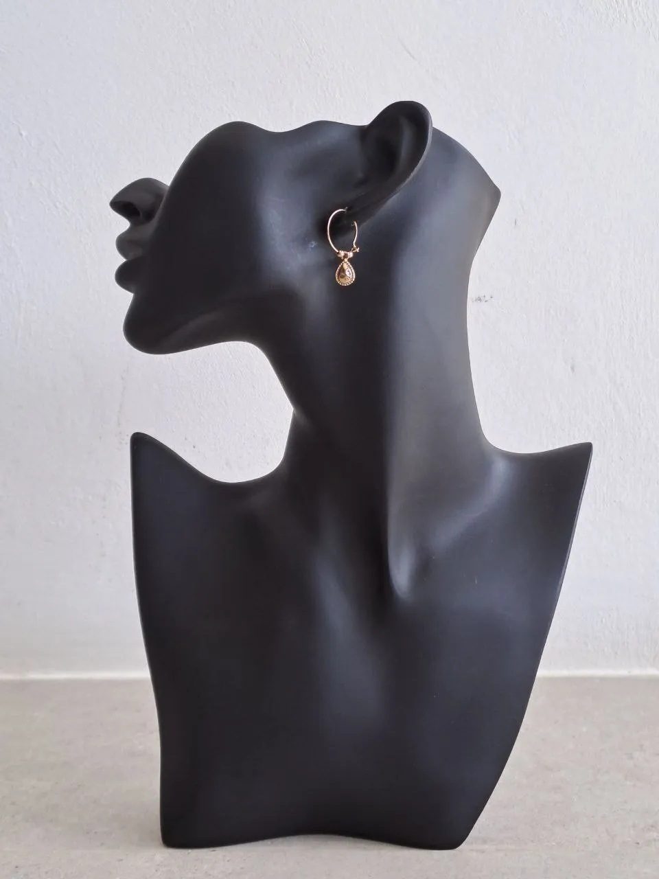 Small Hoop Earrings with Pendant