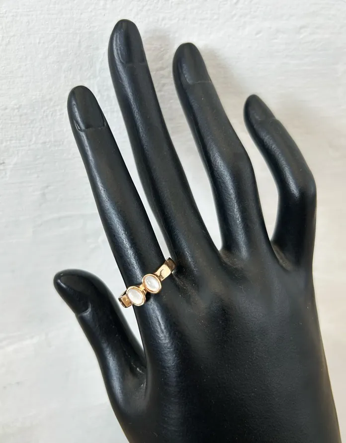 Double Pearl Ring