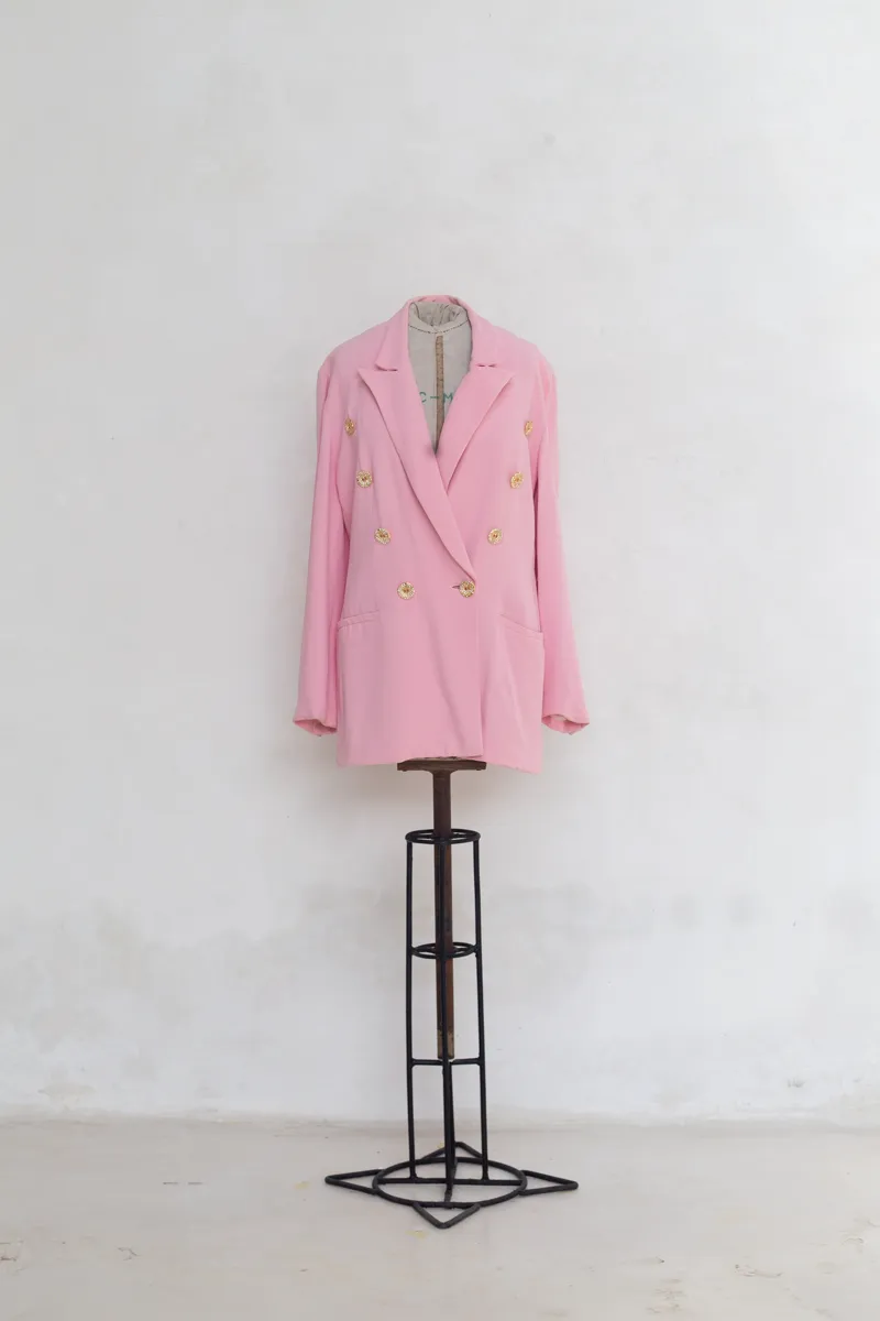 Vintage italian oversized pink jacket