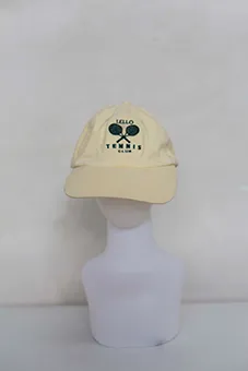 Yellow Baseball Cap with Tennis Logo