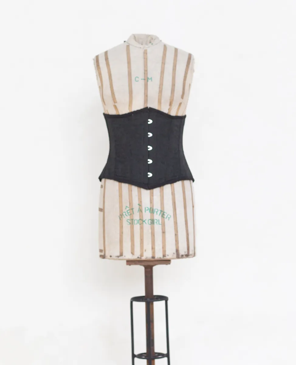 Embroidered Black Corset 