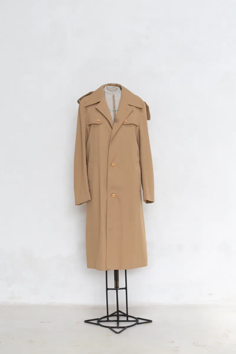 Tan trench coat