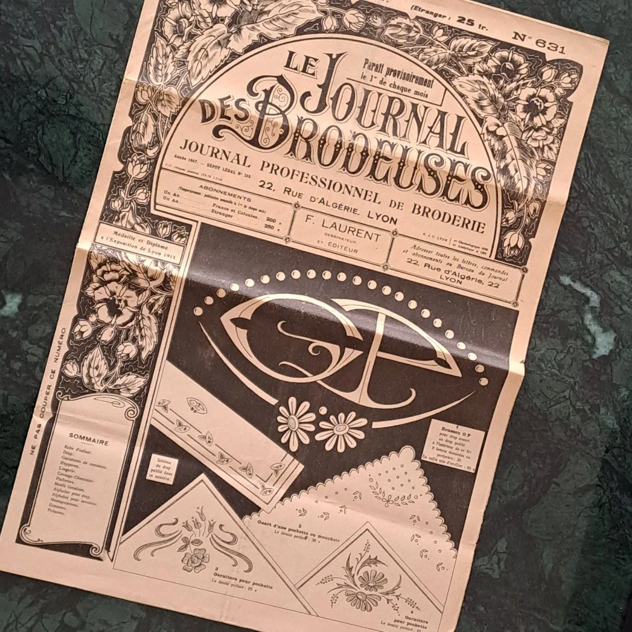 Vintage Paris Newspaper