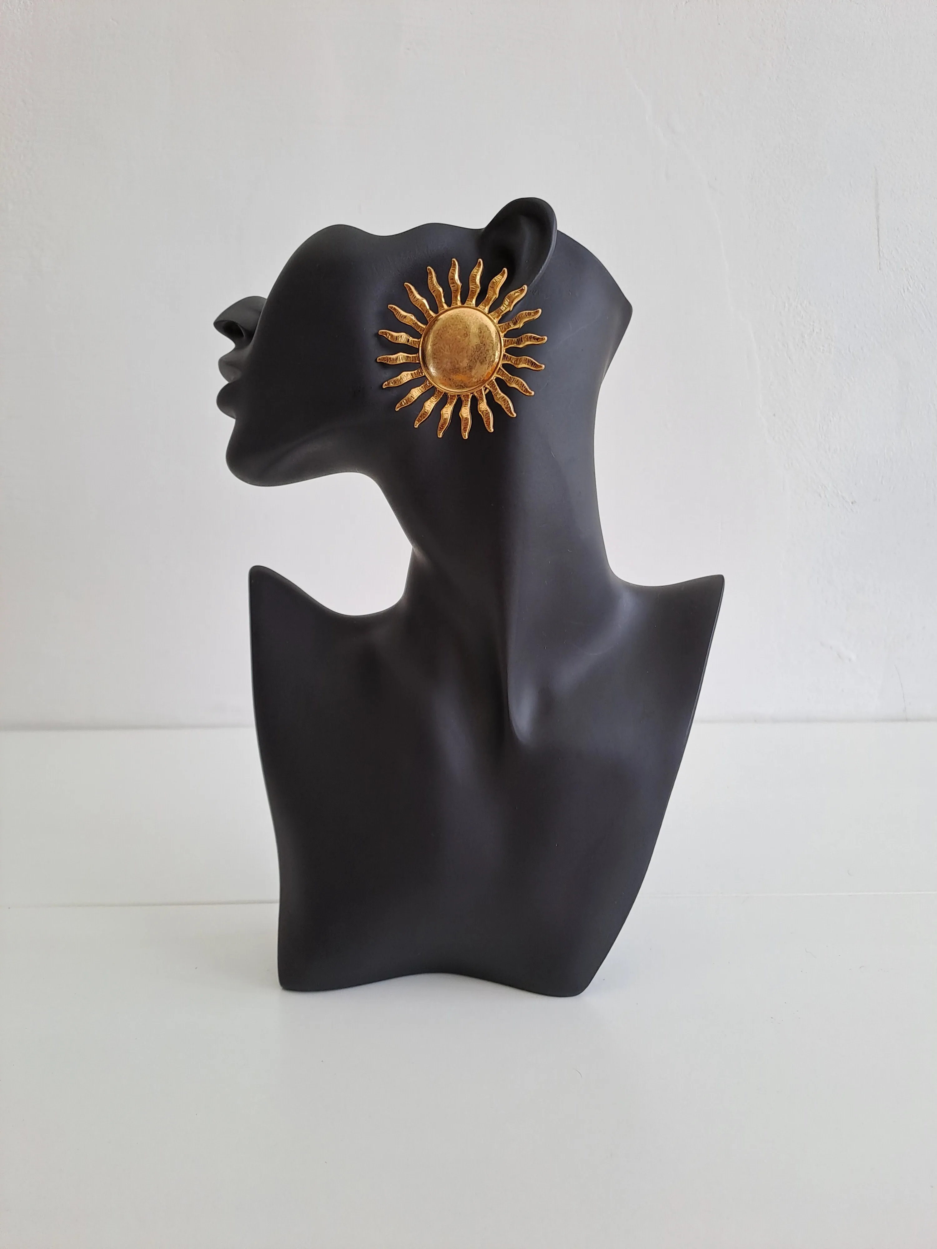 Big Sun Stud Earrings