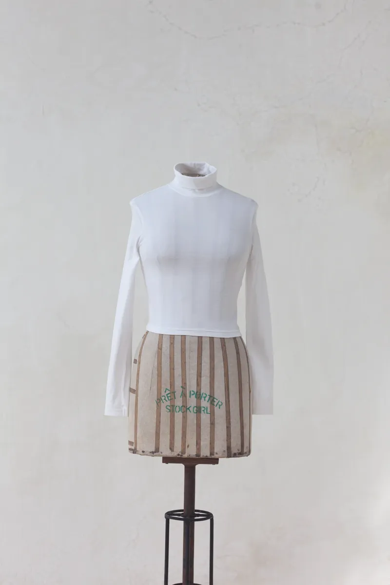 White Turtle Neck