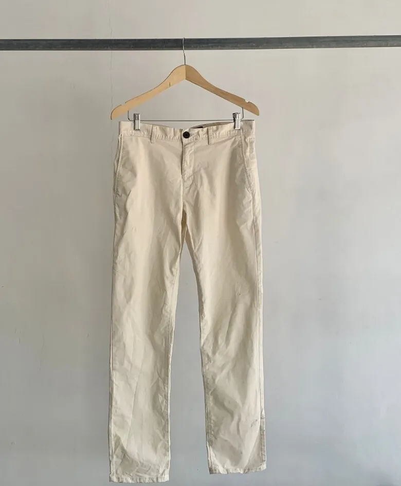 Men's Cream Chinos